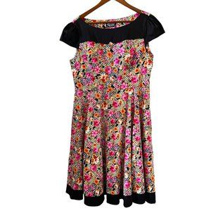 Hearts & Roses NEW Funky Garden Swing Dress Size 16